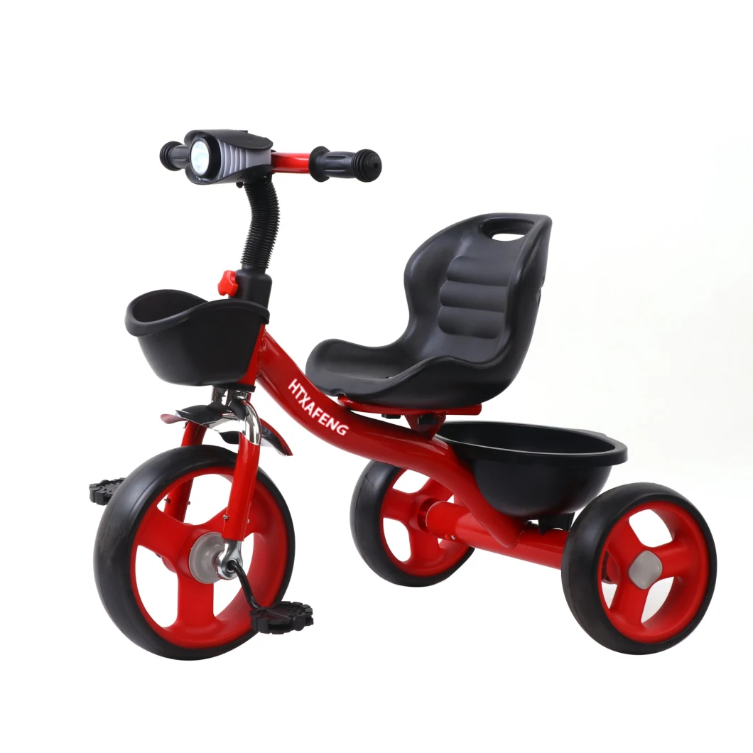 New Fashion Baby Tricycle Steel Kids Tricycle with Music/Plastic Tricycle for Kids 1-6 Years/Cheap Baby Mini Bicycles