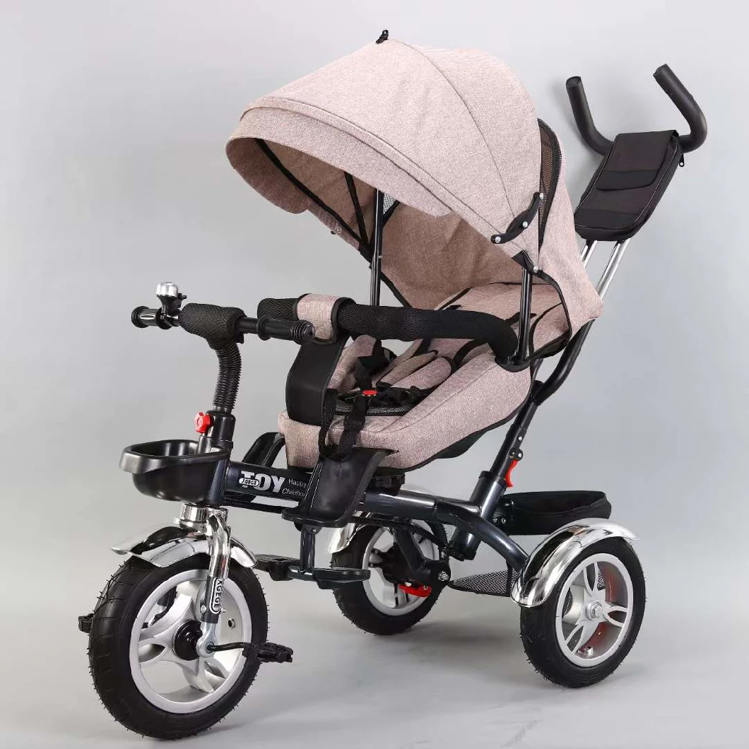 2022 Promotion Baby Tricycle 4 in 1 with Push Handle/ Baby Triciclo Kids/ Kid Tricycle Bicycle Latest Model Children Baby Tricycle