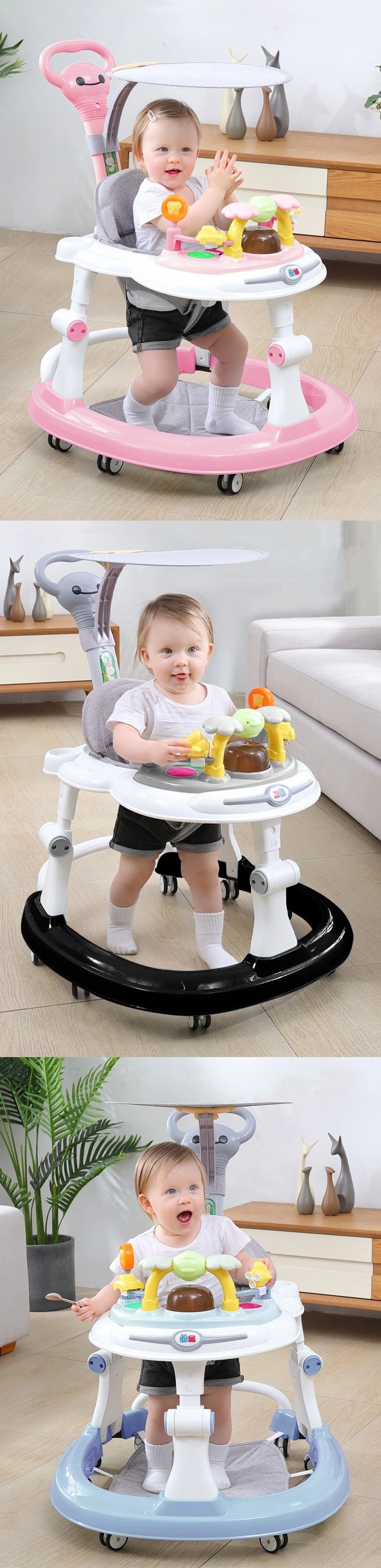 Baby Walker China/with Music and Light 360 Degree Rotating Baby Walker with Stopper / Unique Toys Baby Walker Wholesale